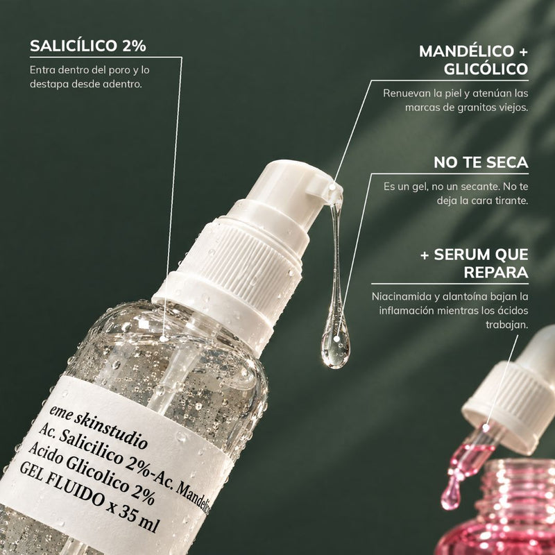 Kit dúo Anti-acné™ | Triácidos + Serum reparador