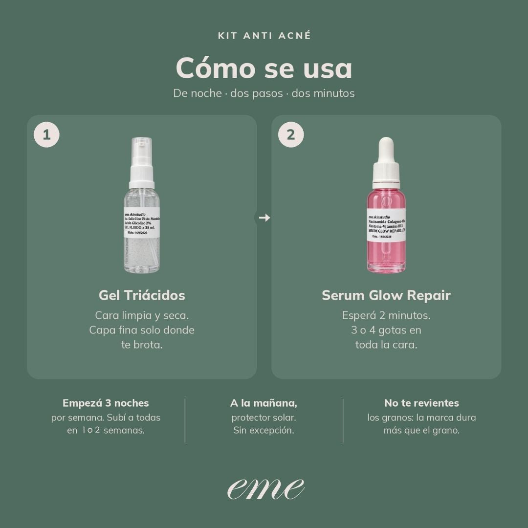 Kit dúo Anti-acné™ | Triácidos + Serum reparador